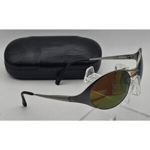 Nikon Vintage Y2K Sunglasses Original Etched Lenses w Case Japan 55 17 130 Bd2